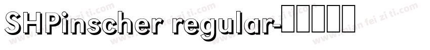 SHPinscher regular字体转换